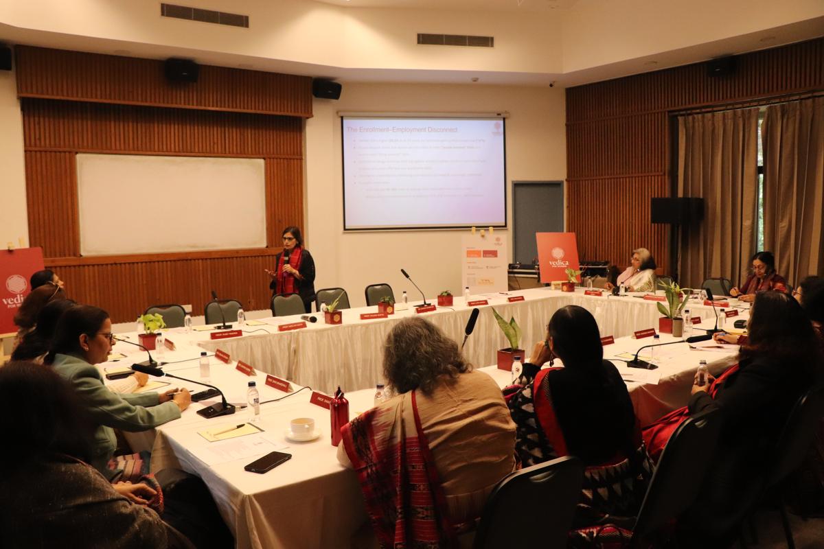 Scholars attending a session at the Vedica Scholars Programme, part of the Management Practice Track