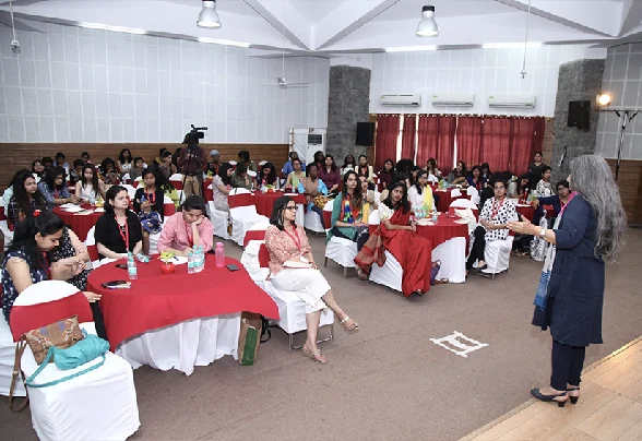 Scholars seated together in a learning session at the Vedica Scholars Programme, part of its practical management training